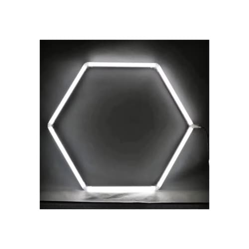 Set lumini LED hexagonale 42W 6000K alb rece pentru garaj/atelier Cod: HEX4