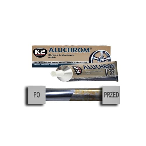 Pasta polish curatare si lustruire suprafete cromate si aluminiu K2 Aluchrom 120g Cod: K0031 4