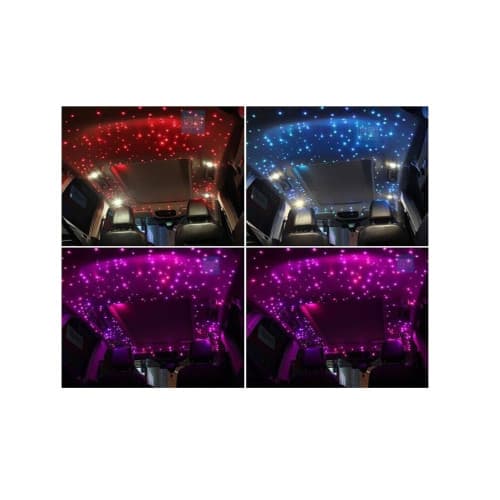 Kit fibra optica plafon instelat LED RGB cu telecomanda 0.75mm 500 fire 3 metri 12V Cod: HH-5003