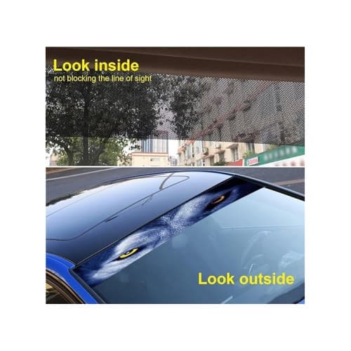 Abtibild parasolar parbriz sau luneta model Ochi de Lup Cod: YH-01 2