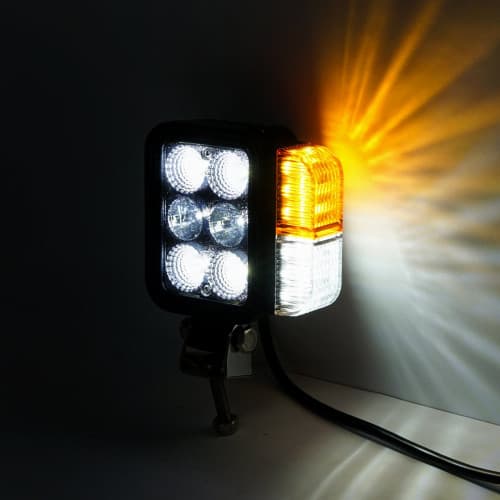 Set faruri universale tractor stanga si dreapta cu LED 10-80V, temperatura culoare 6000K, pozitii 3W LED si semnalizare 3W LED Breckner BK69132 2