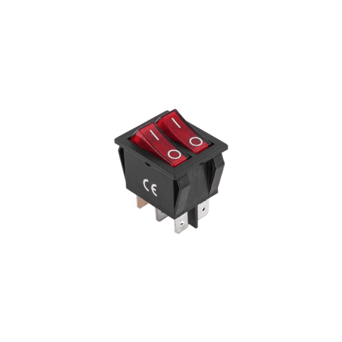 Intrerupator  dublu cu  Led On - Off 16A Cod: SH2212-4P