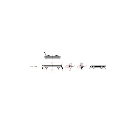 Proiector LED profesional cu pozitie alba / galbena  5700k (12 Led x 5W) Cod:KM2155-60W 2