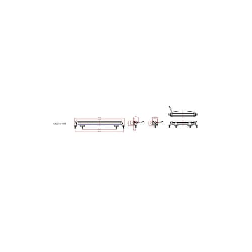 Proiector LED profesional cu pozitie alba / galbena  5700k (18 Led x 5W)  Cod:KM2155-90W 4