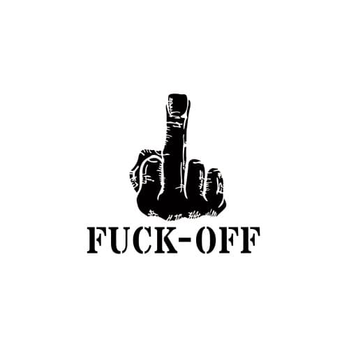 Abtibild Fuck-off auto decorativ pentru exterior si interior Cod: XL-10