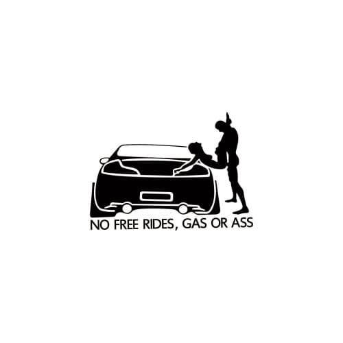 Abtibild "No Free Rides" Cod: XS-04