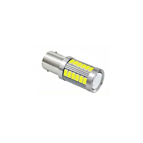 Bec 1 faza BA15S  LED 12V lumina  alba MIV Cod: 1156
