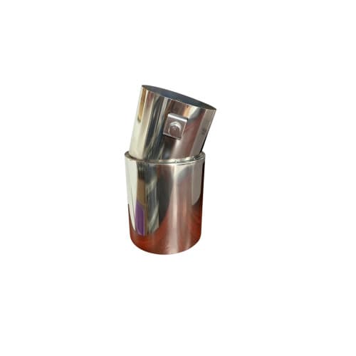 Ornament toba inox universal cromat diametru 76mm Cod: A82