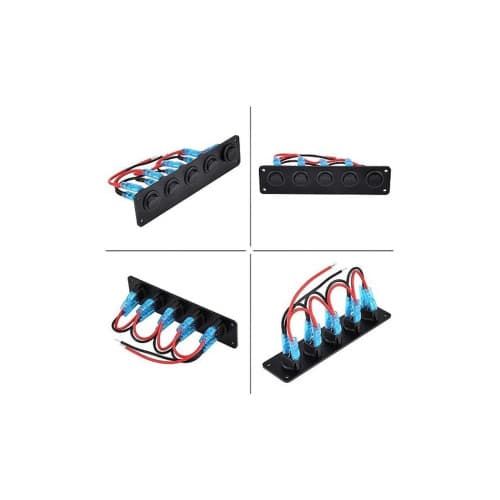 Panou cu 5 intrerupatoare, 12V 20A Cod: SPA60 2