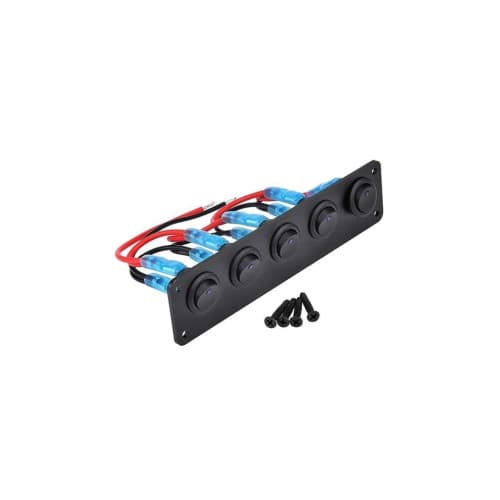 Panou cu 5 intrerupatoare, 12V 20A Cod: SPA60 4