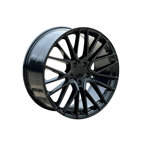 Jante PDW 20x9 fata 20x10.5 spate 5x130 ET50 ET64 negru lucios compatibile Porsche Cod: LA5413F11 NX / LA5413R92 NX