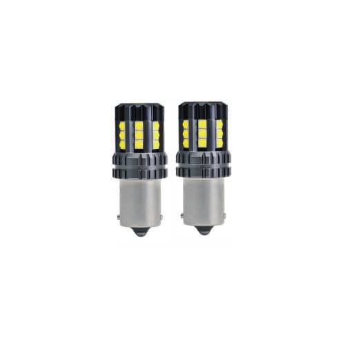 Bec auto o faza BA15S 3030 24SMD CREE CANBUS, 9V–30V, nonpolar, lumina alba 2880 lm Cod: JSUN53