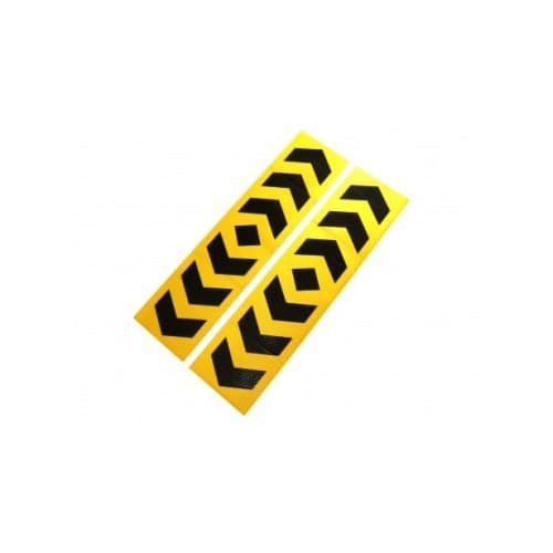 Abtibild reflectorizant auto negru portocaliu 5x40cm set 2 bucati Cod: AN02RO