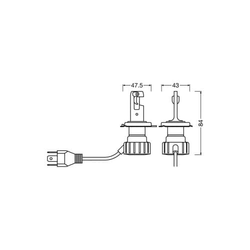 Bec Led Osram H4 Night Breaker Smart Omologat RAR +330% 12V 20/19W Cod: 64193DWNBSMB2-230 4