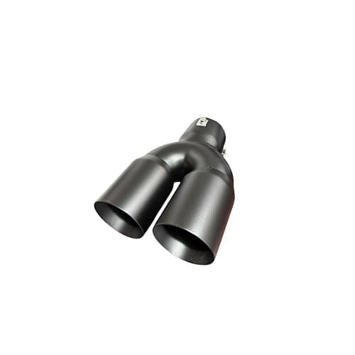 Ornament toba inox dublu universal negru mat diametru 76mm Cod: M2009X-76 2