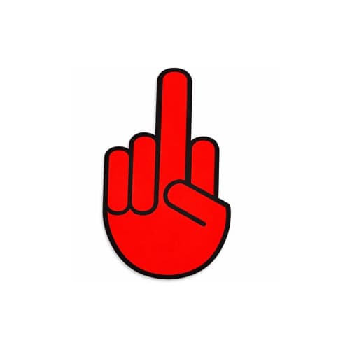 Abtibild gest mana rosu auto decorativ pentru exterior si interior Cod: YGT-12