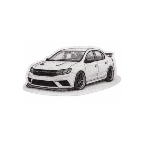 Abtibild Model Dacia Logan sport auto decorativ pentru exterior Cod: XL-24