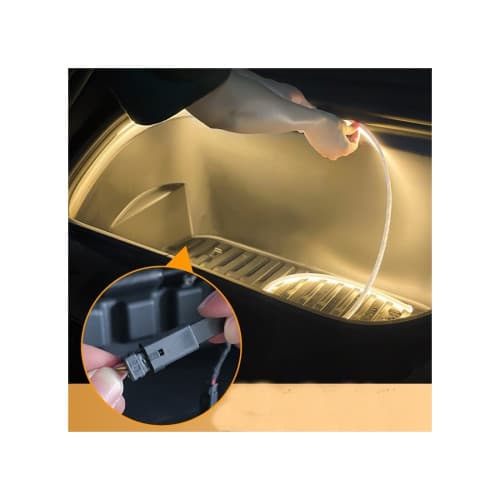 Banda LED compatibila portbagaj fata Tesla cu mufa dedicata, 12V ,250cm Cod: ZC03 3