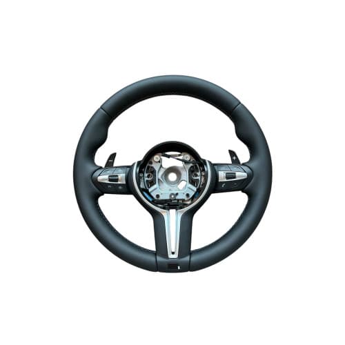 Volan sport piele compatibil cu modelele BMW Seria 1 F20,F21 Seria 2 F22,F23,F45,F87 Seria 3 F30,F31,F34 Seria 4 F32,F33,F36,F82,F83 X5 - F15 X3 - F25 Cod: OCH-09