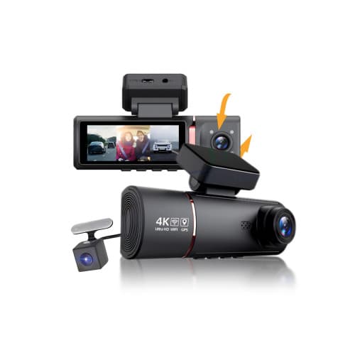 Sistem DVR auto cu 2 camere fata 4K si spate Full HD 1080p interior Cod: CNS-M8-2