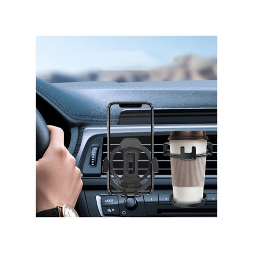 Suport 2in1 pahar si suport telefon auto prindere in grila Cod: FS-19001 2