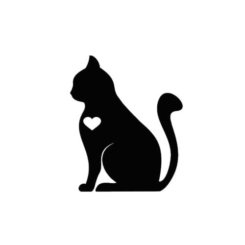 Abtibild Pisica auto decorativ 13x11cm Cod: YGT-13 2