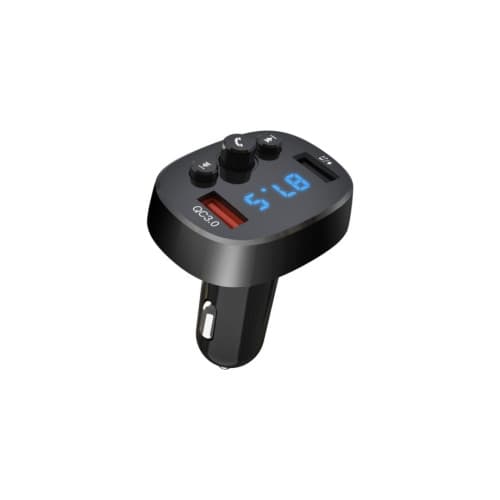 Modulator MP3 smart auto bluetooth handsfree cu incarcator qc 3.0 2x usb 18w 12v-24v Cod: XO-BCC03 2