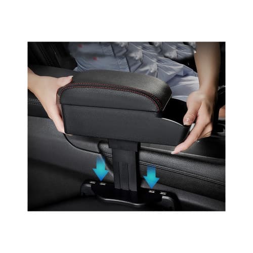 Cotiera universala culoare Neagra si cusatura Rosie Cod: 1309 2