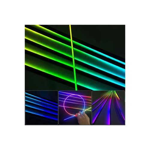 Set lumini ambientale LED RGB digital magic color 18 piese cu aplicatie BTT Cod: HH-20050 2