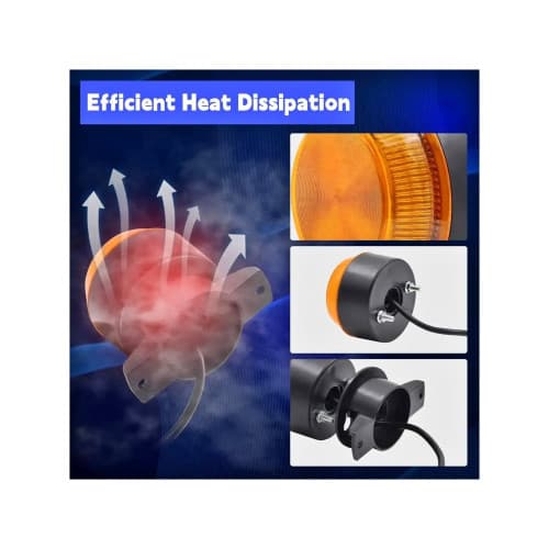 Girofar Led auto lumina portocalie 12-24V Cod: 201709 3