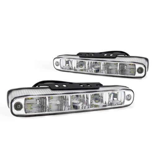 Set 2 proiectoare DRL 12/24V, 5 LED-uri, DRL506HP Amio Cod: 01522 2