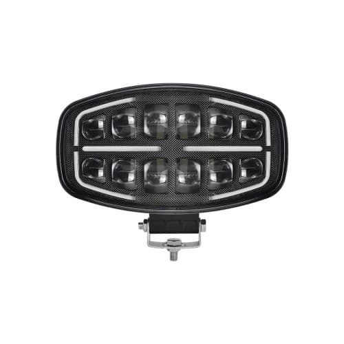 Proiector LED auto 2 faze cu DRL alb si portocaliu 12V 24V 75W omologare E9 Cod: 202506