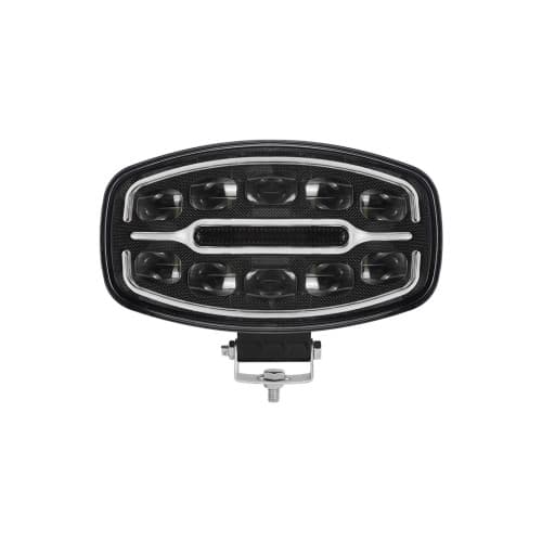 Proiector LED auto 2 faze cu DRL alb si portocaliu 12V 24V 55W omologare E9 Cod: 202507