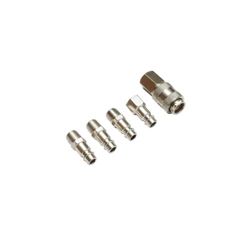 Set 5 cuple rapide 1/4 BSPT pentru furtunuri aer comprimat si scule pneumatice Crownman Cod: DISPN97 3
