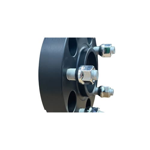 Distantier jante auto 5x112 30mm negru prindere dubla cu piulite con drept M14x1.5 66.6–57.1 Cod: DST3007 3