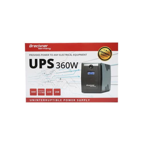 UPS 600VA/360W cu baterie 7Ah si 2 prize shuko, LCD, USB, AVR Cod: BK69763 3