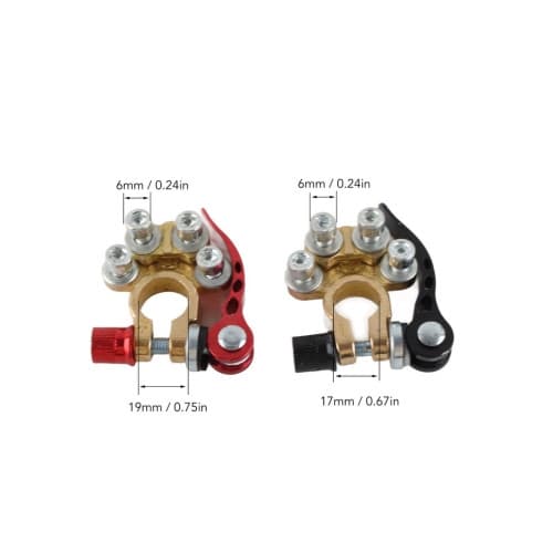 Set 2 borne profesionale cu 4 terminale si clema cuplare rapida Cod: TL-344 4