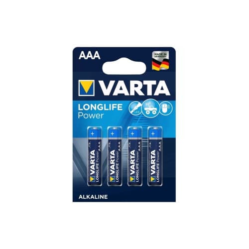 Set 4 baterii Varta LongLife Power AAA R3 1.5V alcaline Cod: 4903