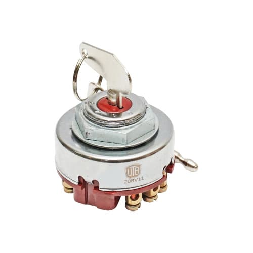 Contact pornire si lumini cu cheie metalica si corp ebonita calitate superioara UTB6221.000 Cod: U-650