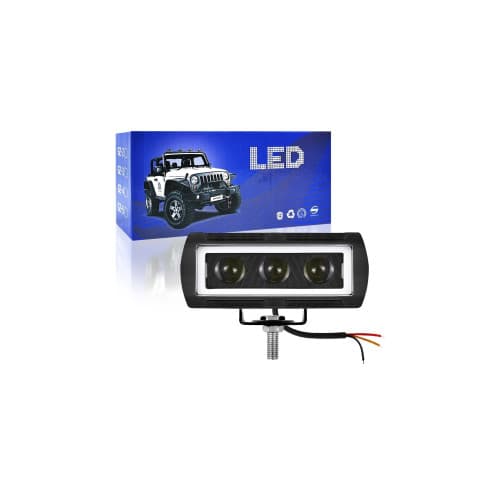 Proiector LED cu angel eyes DRL alb 1000lm Cod: ZC-3WYB 4