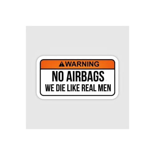 Abtibild "Warning No Airbags " Cod: XS-07