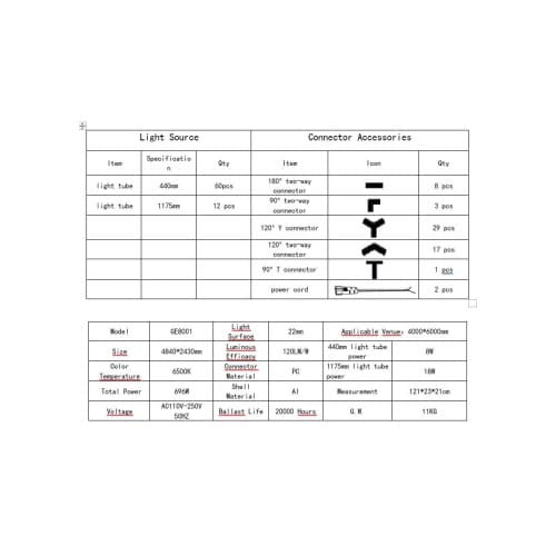 Set lumini LED hexagonale 636W 6000K alb rece pentru garaj/atelier/showroom auto Cod: HEX2 2