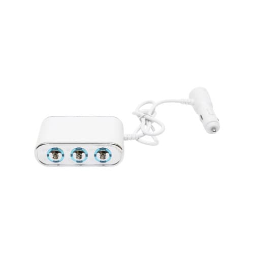 Prelungitor bricheta auto tripla 12/24V cu intrerupator individual si 1 port USB Cod: BK90939 3