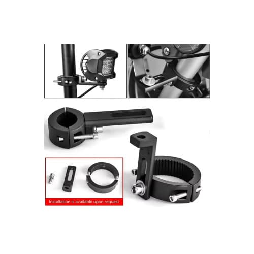 Suport pentru montaj proiectoare pe bullbar / rollbar diametru 38mm-60mm Cod: HH-PRN4 3