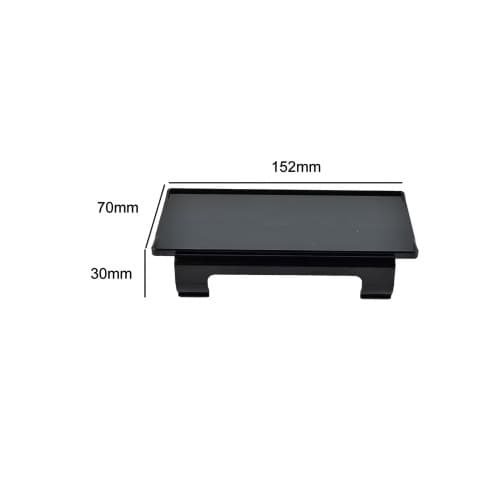 Capac proiector negru pentru LED bar dublu 15,2x7x3cm Cod: HH-CP6B 3
