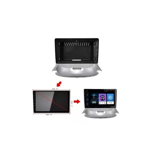 Rama Navigatie 9" cu cablaj si modul canbus compatibila Peugeot 206 1998-2009 Cod: NV3146/ GR3 2