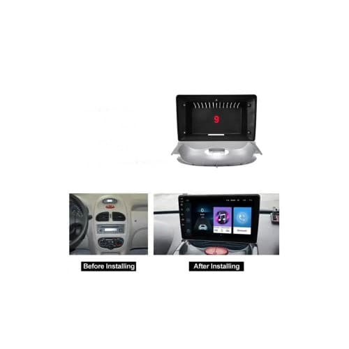 Rama Navigatie 9" cu cablaj si modul canbus compatibila Peugeot 206 1998-2009 Cod: NV3146/ GR3 3