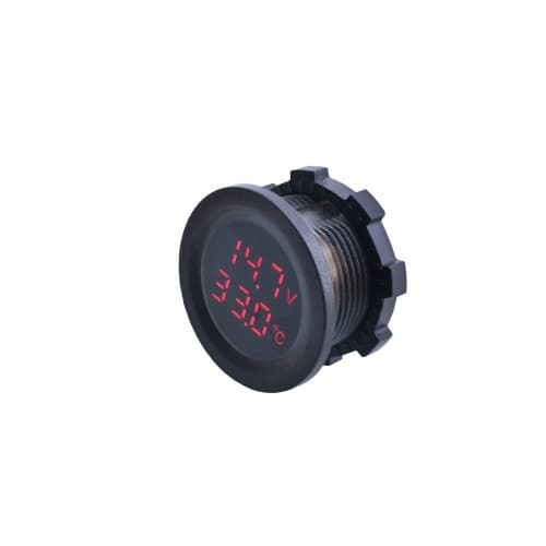 Voltmetru cu termometru 12-24V Cod: DS4052