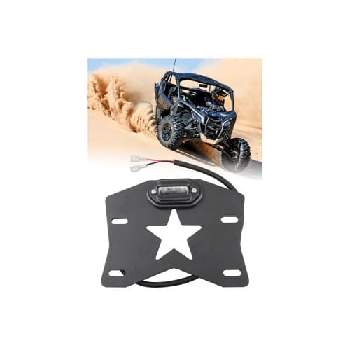 Suport numar inmatriculare 12V cu lampa LED ATV/UTV compatibil MAVERICK Cod: RZR-064 2