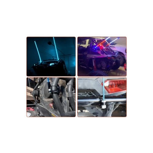 Suport proiectoare LED universal prindere de rollbar sau bullbar ø 45-48mm Cod: RZR-038 2